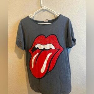 Rolling stones bedazzled tee